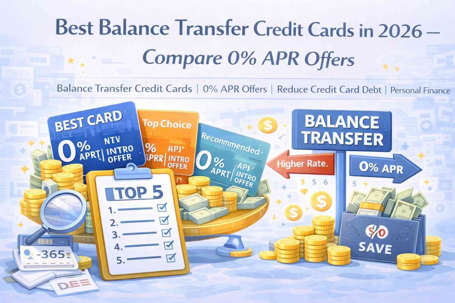 Best Balance Transfer Credit Cards in 2026 – Compare 0% APR Offers